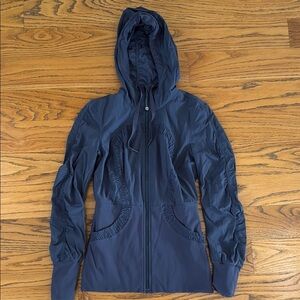 Women's Navy Hooded Jacket